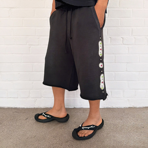 Custom Logo 100% Cotton French Terry Design <b>Shorts</b> Manufacturer Men's High Quality Joggers Sports <b>3</b>/<b>4</b> Long <b>Shorts</b> For Men - Product Image 2