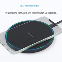 Chargeur sans fil magnétique portable universel 15W haute vitesse pour téléphone portable, chargeur sans fil de bureau, charge à domicile et en voyage