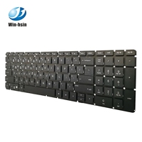 Clavier d'ordinateur portable en gros pour HP 250 G4 255 G4 250 G5 255 G5 15-AC 15-AF Series avec cadre noir, disposition US, pièces de rechange pour ordinateur portable