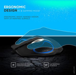 Chuột Chơi Game Có Dây AIKUN GX53,7 Phím, 4 Cấp Độ DPI Có Thể Điều Chỉnh, Đèn LED Thở Tròn 7 Màu, Dây Bện 1.8M - Product Image 4