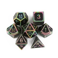 Meilleures ventes, dés en métal personnalisés de haute qualité, précis et transparents, 5 pièces par ensemble, dés de casino de haute qualité, 19 mm