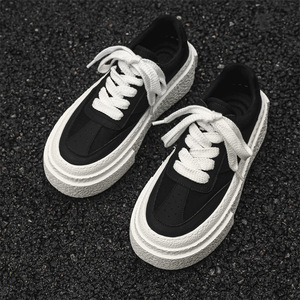 Baskets d'été 2026 pour hommes, style pieds nus, avec semelles en toile plus épaisses et plus respirantes et matériau souple pour rehausser la silhouette - Product Image 5