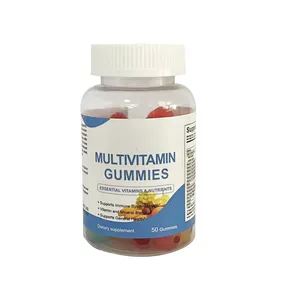 निजी लेबल बहु विटामिन बाल बायोटिन चिपचिपा बच्चों शाकाहारी मल्टीविटामिन Gummies बच्चों