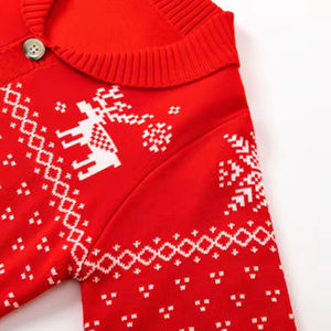 Pulls pour bébés filles à motif de dinosaures de Noël, 100% coton pour enfants - Product Image 4