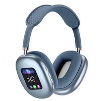 Casque AKZ MAX700 avec écran numérique RGB, intra-auriculaire et supra-auriculaire, avec lecteur de carte