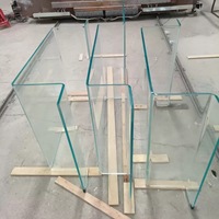 Verre trempé courbé sur mesure pour murs-rideaux, balcons, fenêtres, portes, aquariums et vitrines