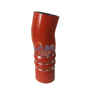 Tuyau de connecteur haute pression haute température, clip de tuyau en silicone rouge, turbo antidéflagrant chargé