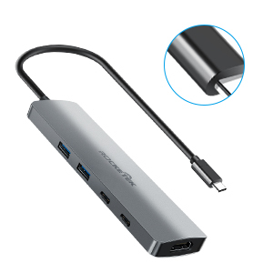 Nhôm Mini Du Lịch Powered Pcb 8-Port Đa <span class=keywords><strong>USB</strong></span> C Để Hdmi <span class=keywords><strong>USB</strong></span> <span class=keywords><strong>3.0</strong></span> <span class=keywords><strong>Hub</strong></span> <span class=keywords><strong>Usb</strong></span> Loại C <span class=keywords><strong>Hub</strong></span> - Product Image 5