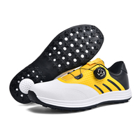 Chaussures de golf professionnelles pour hommes et femmes, style Pro Lace, respirantes, souples, en maille et cuir, avec semelle en caoutchouc