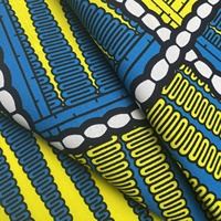 Cetakan Lilin Ankara Afrika 100% Kain Cetak Lilin Nyata untuk Pakaian