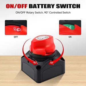 2 vị trí ON-OFF M10 275A Pin Kill chuyển cắt chuyển đổi cho Xe thuyền 48V 24V 12V điện áp thấp disconnectors pin xe - Product Image 4