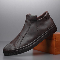 Chaussures en cuir montantes pour homme, grands fabricants, décontractées, vente en gros, printemps et automne, 2020