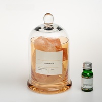 Diffuseur d'arômes de luxe pour la maison, aromathérapie, pierre de cristal naturelle, huile essentielle parfumée, diffuseur d'arômes avec couvercle