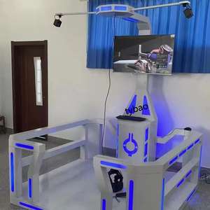 High Profit VR Stand Walking Platform Juego de realidad virtual 9D VR Shooting Simulator 60PCs Películas llenas de diversión, llenas de diversión 1000W - Product Image 5