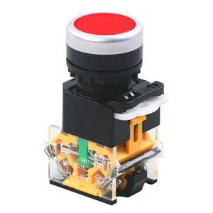 factory supply 22MM LED push button switch LA38-11self-locking pushbutton switch