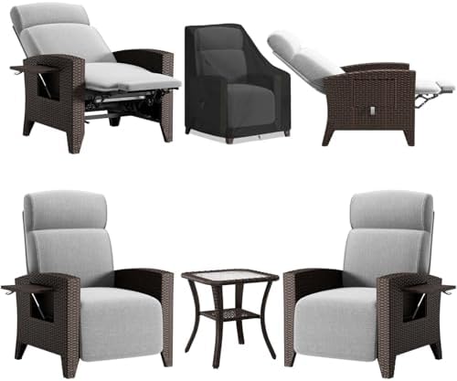 Marrón grisáceo - Juego de 2 paquetes - Con mesa