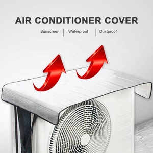 Couvertures de climatisation en feuille d'aluminium pour kit d'<span class=keywords><strong>extérieur</strong></span> Isolation thermique Couvertures de protection pour climatiseur Pare-soleil Couverture extérieure pour climatisation - Product Image 3