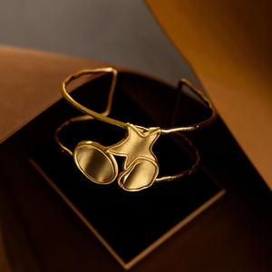 Fashion Cuff <b>Bracelet</b> 316L Stainless Steel PVD Gold Plating Sustainable Resistant Jewelry for Women Men - Product Image 3