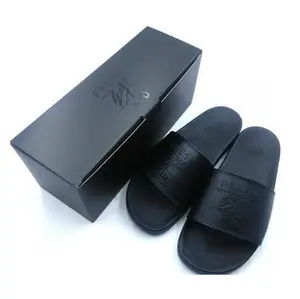 Toptan terlik slayt kutusu-Çin tedarikçisi erkek sandalet özelleştirilmiş terlik slide sandalet kutu paketi