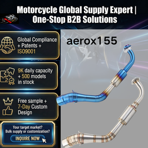 ท่อไอเสียแต่งทรงเรขาคณิตสำหรับรถมอเตอร์ไซค์ Aerox155 อุปกรณ์ตกแต่งและอะไหล่รถมอเตอร์ไซค์ - Product Image 1