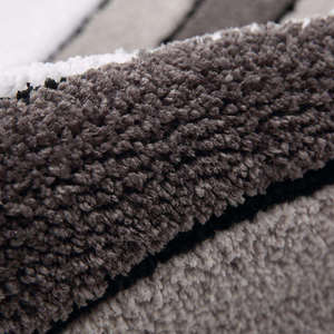 Alfombra de baño de microfibra al por mayor, alfombrilla de puerta esponjosa superabsorbente antideslizante con patrón de rayas, pila de felpa hecha a máquina - Product Image 4