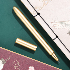 GemFully March Expo Nuevo Regalo Promocional Bolígrafo de Lujo Personalizado con Punta de Bala, Bolígrafos de Metal de Latón con Mecanismo Giratorio y Logotipo - Product Image 4