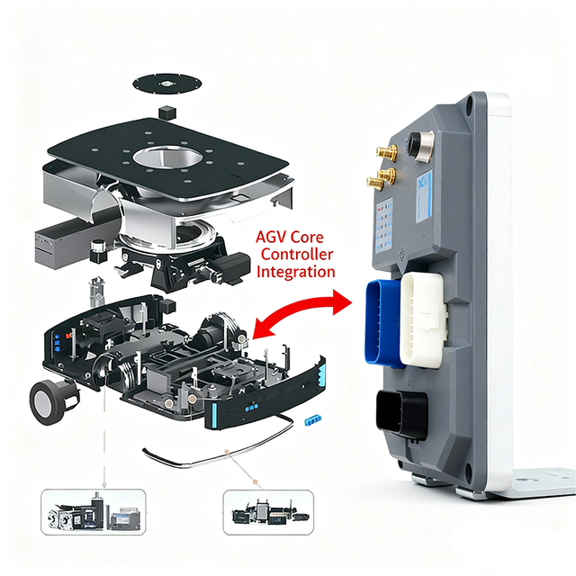 KCONBOT MRC5000 Universal Laser SLAM Navigation IP65 Protection Autonomous Smart AGV Robot Controller with AMR Kit Software