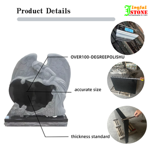 Châu Âu thợ thủ công bia mộ thiết kế Mỹ phong cách ngoài trời cong thiết kế Granite tombstone tượng đài tưởng niệm cho nghĩa trang sử dụng - Product Image 2