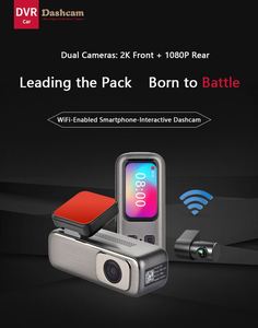 Camera hành trình ô tô thông minh 2K 4K Wifi <span class=keywords><strong>2</strong></span> kênh, camera kép trước và sau, hộp đen ghi hình - Product Image 5