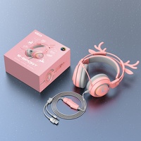 Audífonos para Juegos 2.4G con Micrófono Demon ENC Rosa/Negro 7.1 para PC, Switch, PS4, Xbox, los Más Baratos