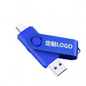 Proveedores de Memorias USB Multifuncionales 3 en 1, Nuevas Memorias USB Giratorias de Metal Universales de 2 GB, 4 GB, 64 GB, 128 GB, Tipo C, 2 en 1 - Product Image 4