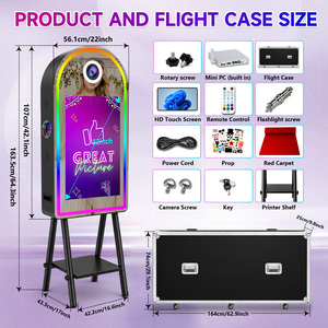 Miroir Magique de Mariage pour Selfie avec Écran Tactile Interactif de 32 Pouces et Impression Instantanée – Cabine Photo Arche Miroir - Product Image 6