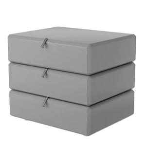 Table de chevet moderne italienne minimaliste à trois étages, design rotatif, table de chevet en noyer haut de gamme créative - Product Image 3