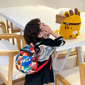 <span class=keywords><strong>Mochila</strong></span> escolar con patrón de dibujos animados amarillo <span class=keywords><strong>jirafa</strong></span>, <span class=keywords><strong>mochila</strong></span> ligera antipérdida para niñas de 1 a 3 años, Material Oxford impermeable - Product Image 5