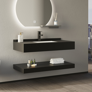 Bassin en marbre à Surface solide suspendue, <span class=keywords><strong>meuble</strong></span> de salle de bain rectangulaire en céramique à 2 couches à prix compétitif - Product Image 3