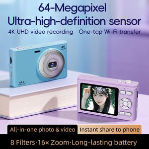 Appareil photo numérique avec écran de 2,8 pouces, haute définition 4K, 64 MP CCD, carte SD, pour vlog et photos/vidéos en extérieur, neuf d'usine - Product Image 5