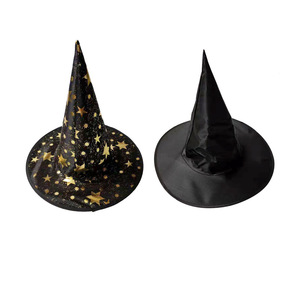 Halloween Party Props Hats Hot Sale Witches Five-star Hats Magician Pointy Hats for Children and Adults - Product Image 3