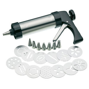 Wholesale Novax C175 Cookie Press Maker Biscuit Gun Icing Decorating Set Stainless Steel Disc Shape <b>Kit</b> Black Commercial Use - Product Image 2