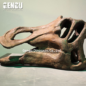 Animatronic modelo interior patio de recreo decoración fibra de vidrio T Rex cráneo fósil - Product Image 3