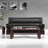 Ensemble de canapés de bureau de luxe fabriqué en usine KL-S054, en cuir véritable et en cuir PU moderne, confortable et durable, pour usage hôtelier et commercial