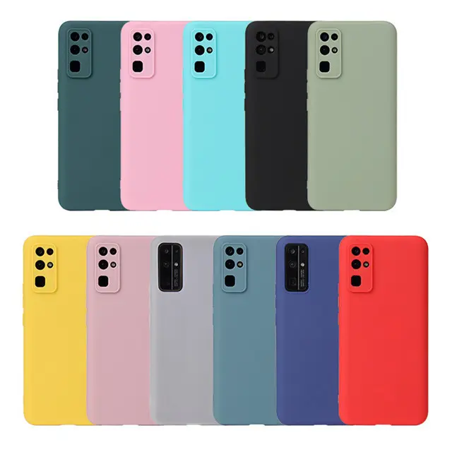 New Wholesale Frosted Case TPU Colorful Camera Protection Phone Case for Redmi 9 Prime M2 Power Note 9 9S 9T