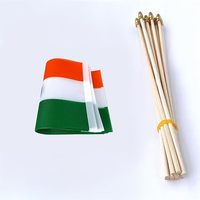 Vente en gros dans le monde entier de drapeaux indiens 14*21 cm agitant à la main des drapeaux d'activités de plein air personnalisés