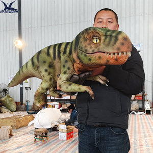 Marioneta de <span class=keywords><strong>Mano</strong></span> de Tiranosaurio Rex Mecánico Realista, Accesorio de Dinosaurio Animatrónico para Fiestas Infantiles, Exposiciones Educativas y Cabinas de Fotos - Product Image 6