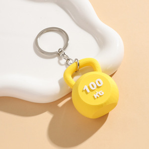 2026 3D Kettlebell Keychain for Women <b>Key</b> <b>Ring</b> <b>Cute</b> Car <b>Key</b> Chain PVC Sport Keychain <b>Key</b> Holder Creative Portachiavi Bag Charm - Product Image 3