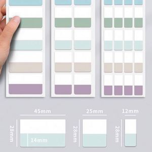 240/120/60 PCS Marque-pages autocollants multicolores répositionnables pour pages, notes de lecture - Product Image 3