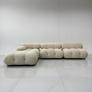 Sofá Seccional Modular de Tela Rectangular de Lujo Moderno <span class=keywords><strong>Peyo</strong></span> Personalizado, Sofá Cama con Patas de Madera, Muebles Cómodos para Apartamento - Product Image 2