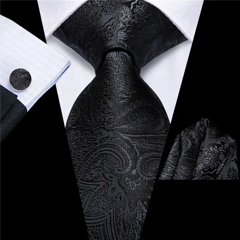 Cravate en polyester de soie italienne de haute qualité personnalisée en gros Cravate en tissu tissé Corbatas Cravates pour hommes Cravate de créateur