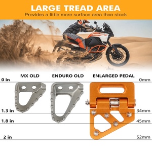 Pointe de pédale de frein pliante en aluminium NiceCNC pour KTM <span class=keywords><strong>390</strong></span> 790 890 Adventure <span class=keywords><strong>R</strong></span> 2021-2022 - Product Image 4