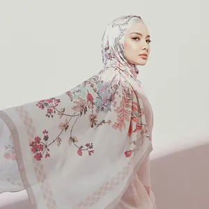 Premium Tudung Matte Satin Silk Shawl Malaysia Headscarf Satin Hijab Silk Scarves