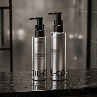 Brume capillaire, lotion, shampoing, flacon pompe sans air noir mat écologique de qualité supérieure